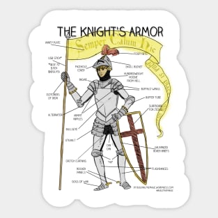 The Knight's Armor Sticker